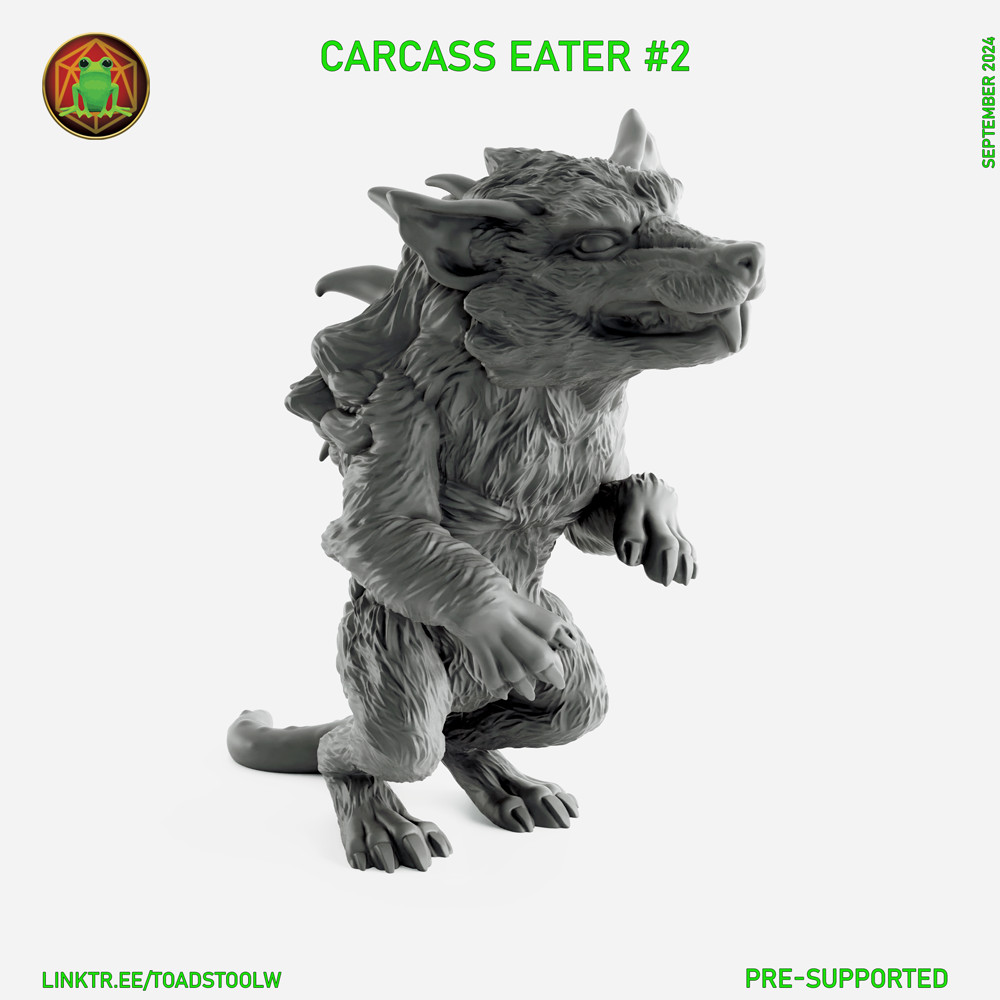 Carcass Eater V2 Monster Manual 28mm Scale DND D&D Tabletop Mini TW
