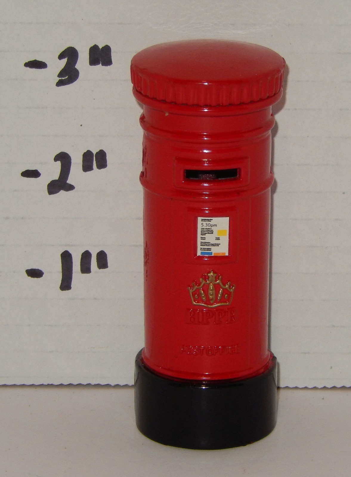 British pillar Mail box PENCIL SHARPENER DESK DECOR OFFICE ENGLAND RED UK