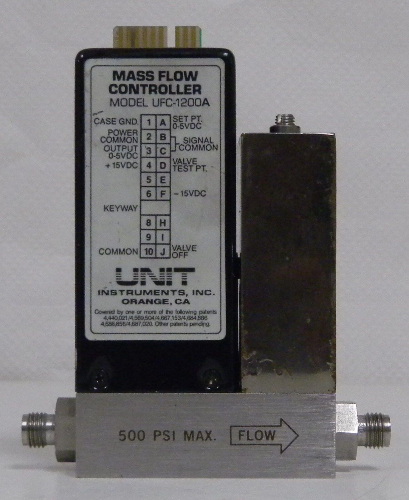 Unit UFC-1200A Mass Flow Controller, Gas- N2, Range- 10 SLM, Used