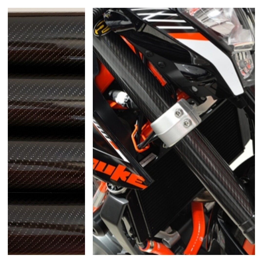 Fork Skins Guards Covers Glossy Carbon Fiber Stickers Yamaha FZ09 FZ07 MT09 MT07