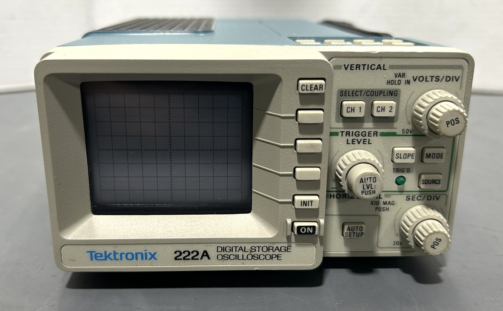 Tektronix 222A Digital Storage Oscilloscope with Probes and 24VDC-Tested