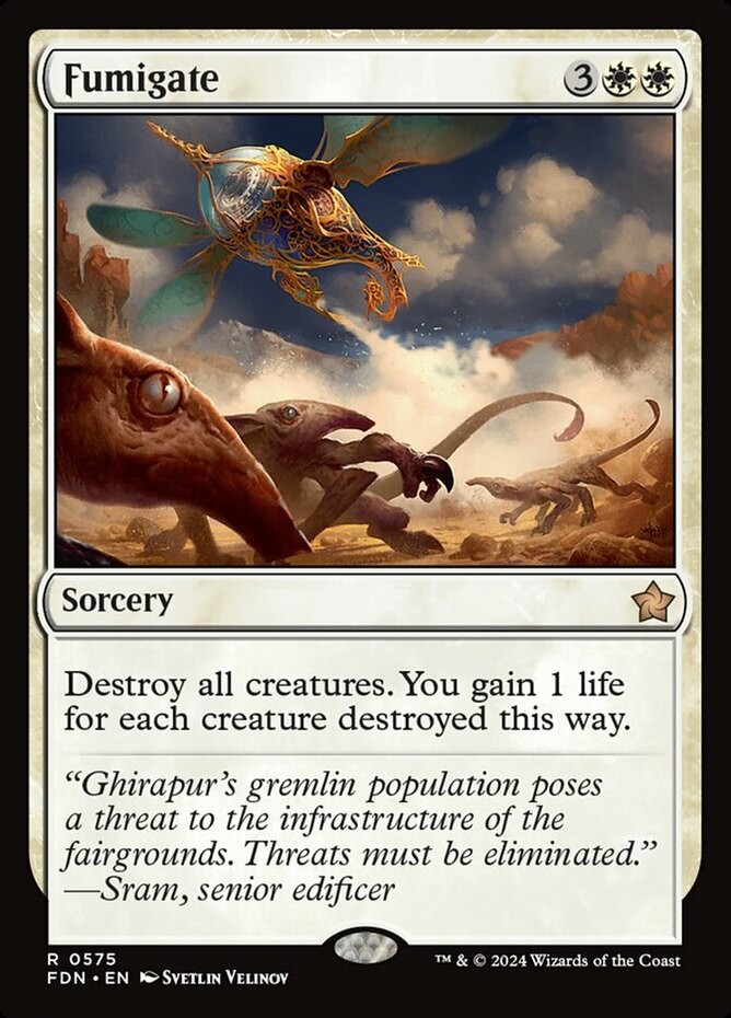 x1 Fumigate R MTG Foundations M/NM, English