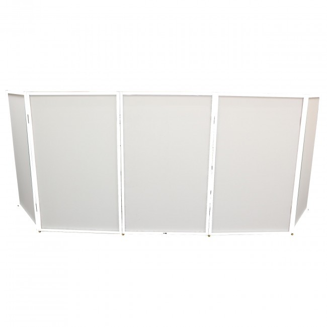Pro X XF-5X3048W 5 Panel-White Frame DJ Facade W-SS Quick Release 180° Hinges