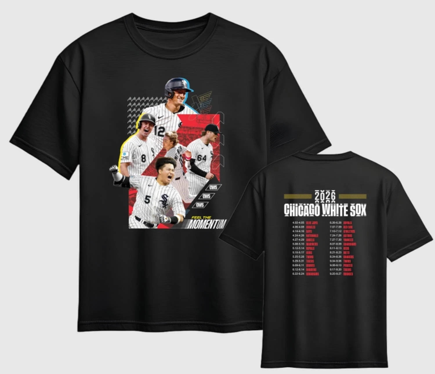 Chicago White Sox Opening Day 2026 Giveaway T-Shirt MLB Fan T-Shirt