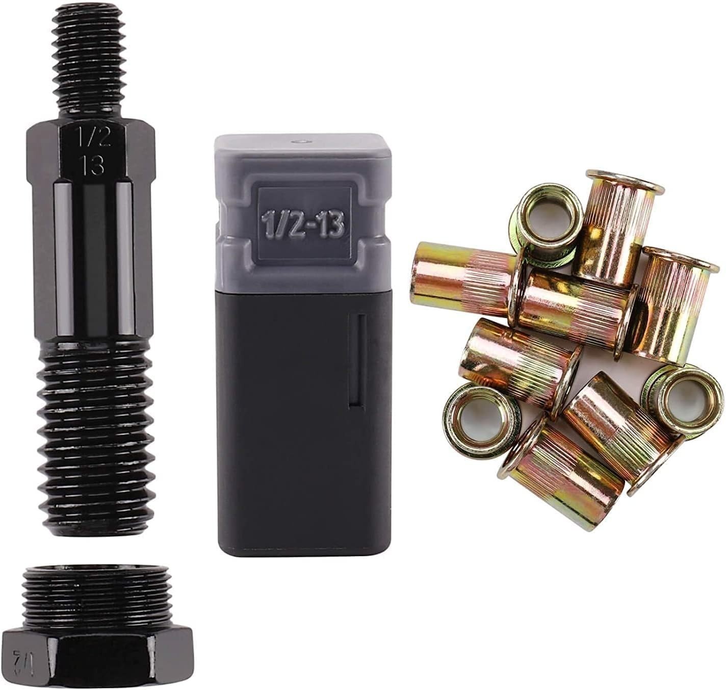 Amjoy M12 Rivet Nut Tool Set with 10 Rivet Nuts - Durable & Easy Replacement