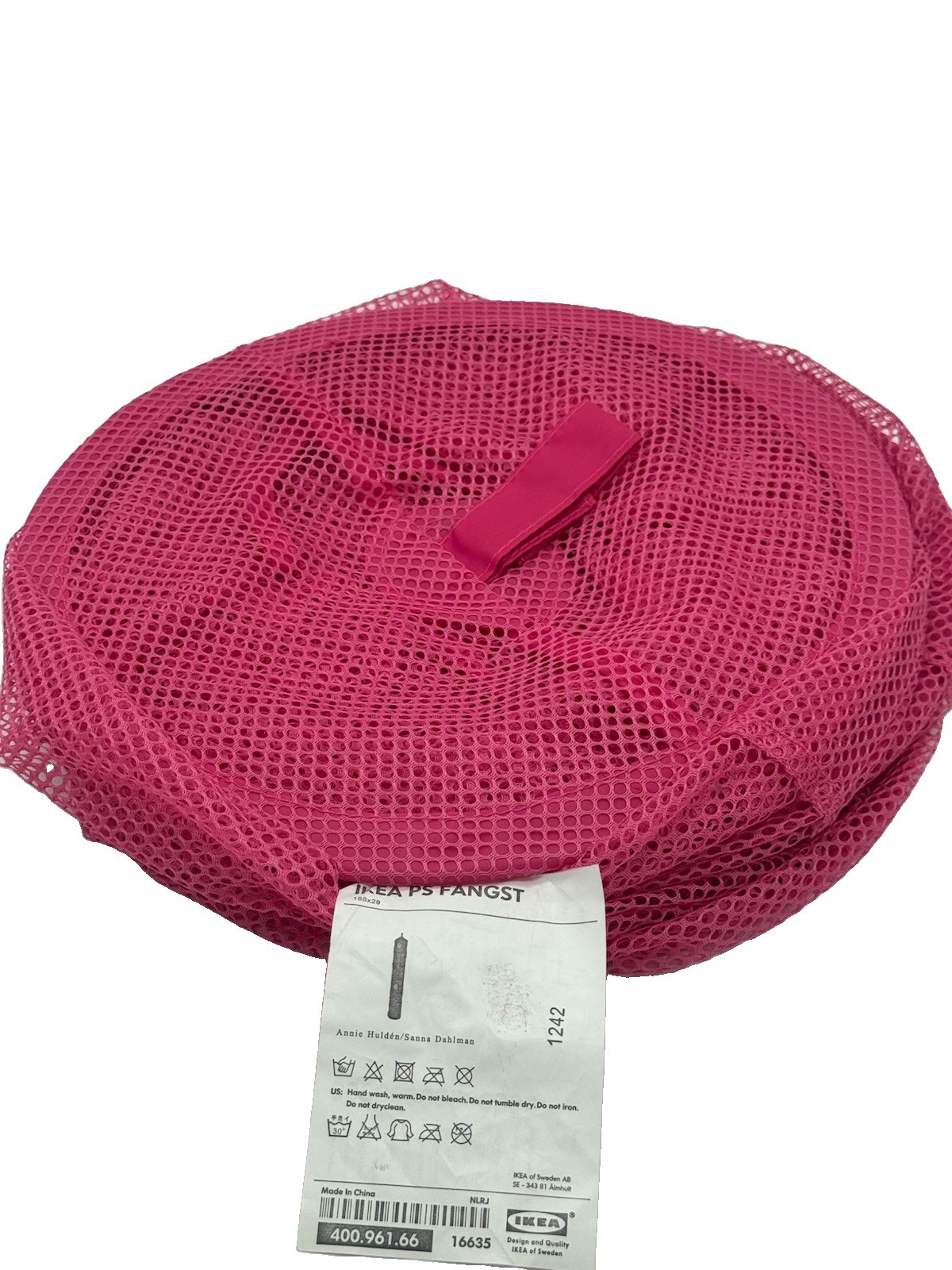IKEA PS Fangst Hanging Mesh Pink  Storage Organizer 6 Compartment