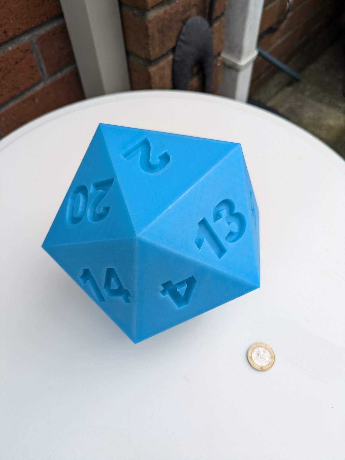 large glow in the dark D20 Dice