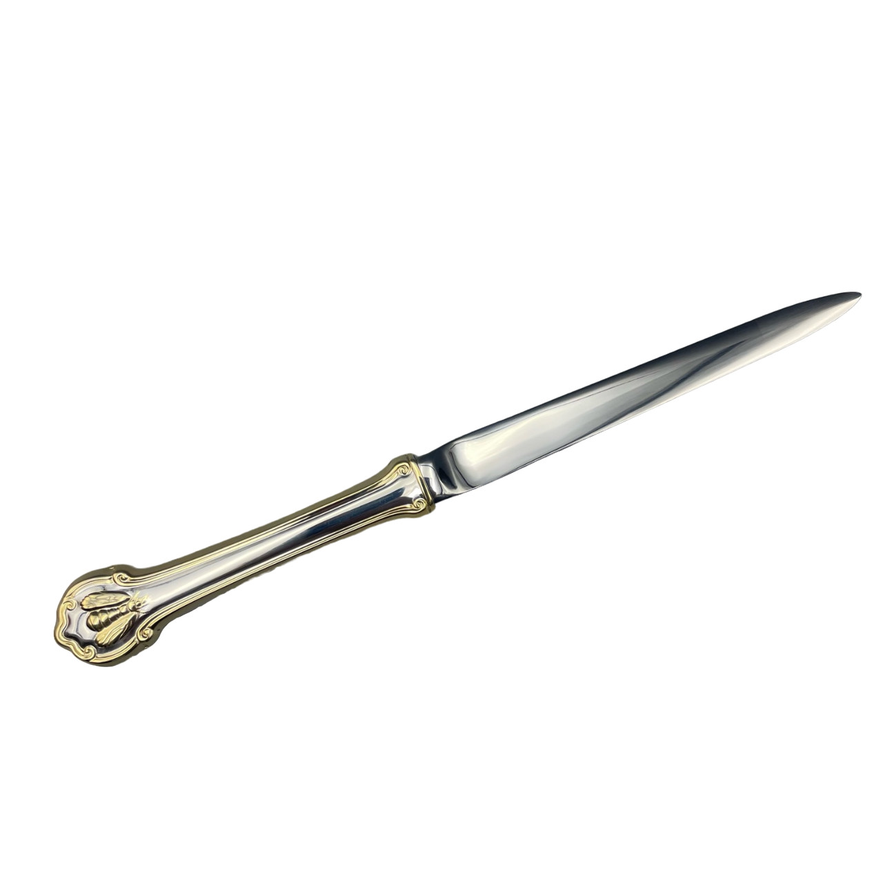 Wallace Napoleon Bee Gold Accent 18/10 Stainless Steel Letter Opener