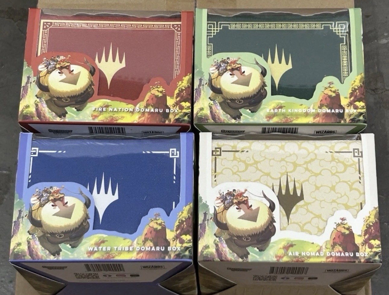 New Gatherers Tavern MTG Avatar Last Airbender Domaru Deck Box Lot Of 4 New