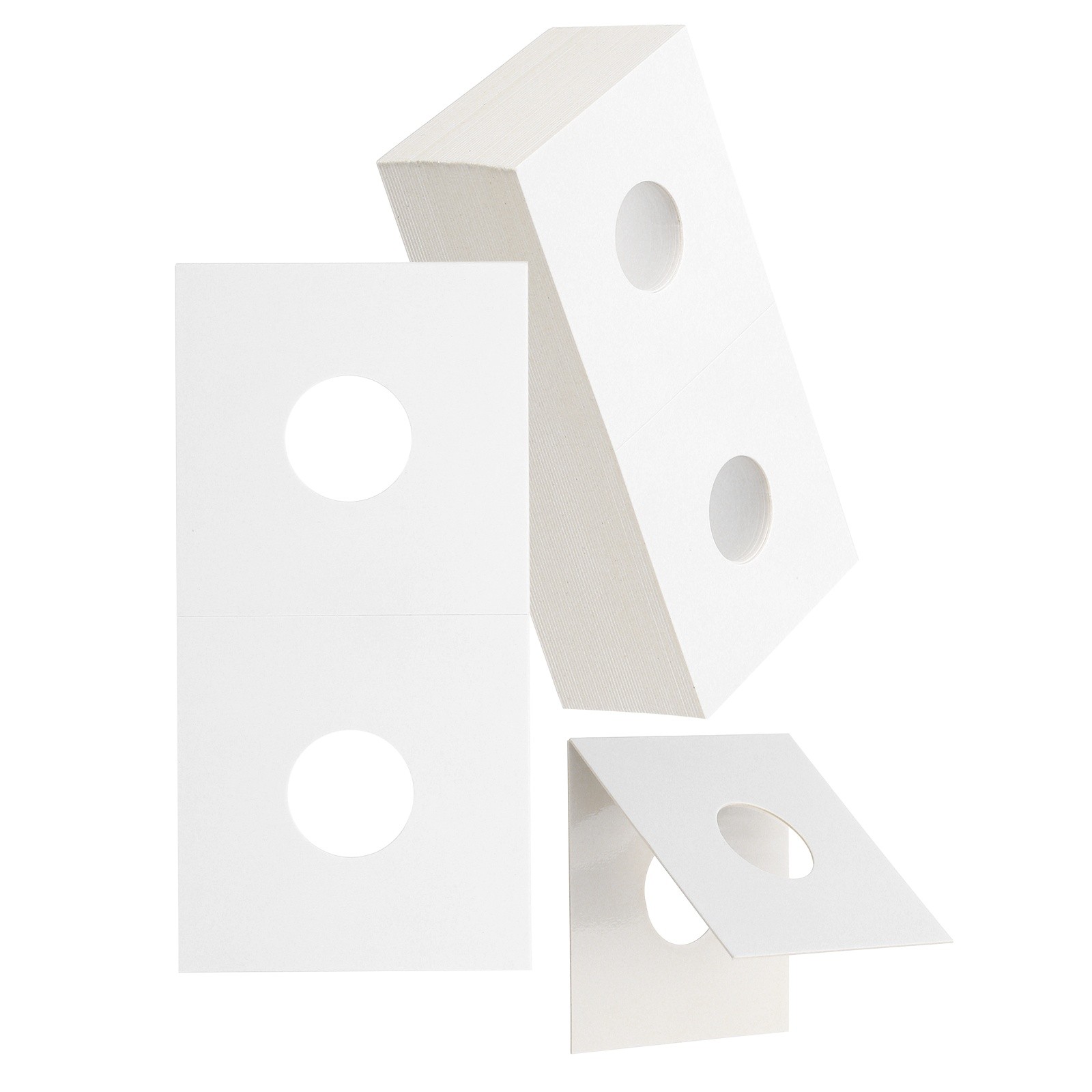 2 x 2 Coin Flips 17.5mm Cardboard Coin Holder Paper Coin Holders, 100Pcs