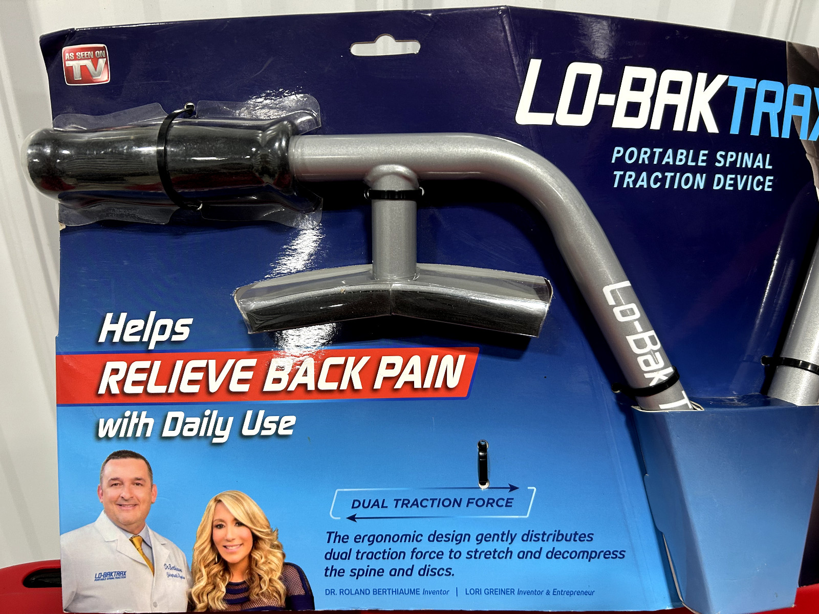 Lo-Bak TRAX Portable Spinal Traction Device FDA Cleared Sciatica HernDisk Relief
