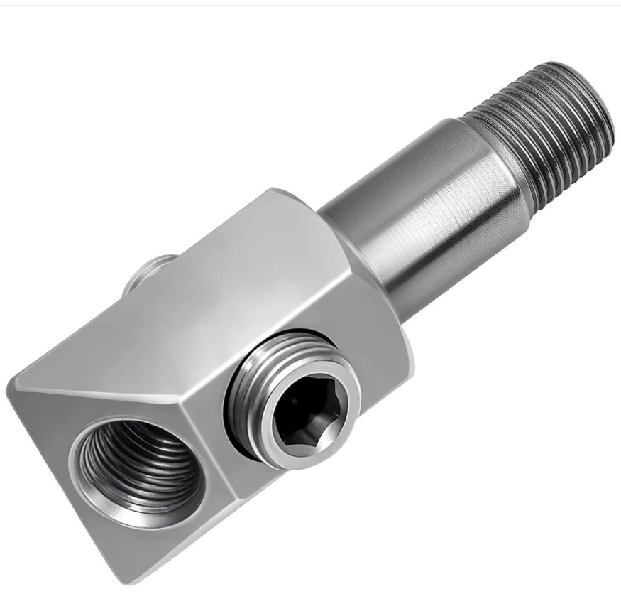 1/8" NPT Oil Pressure Sensor Tee port Thread Adapter for GM/Chevy 305/350 Engine