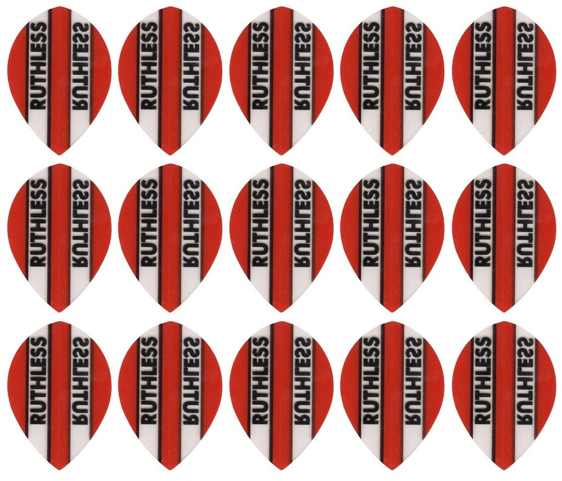 5 New Sets Ruthless Pear Dart Flights - Ships w/ Tracking -  Red