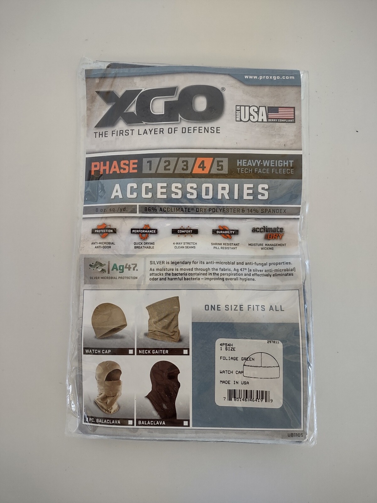 NWT XGO Beanie Watch Cap Foliage Green Military Tactical Police Cold Weather