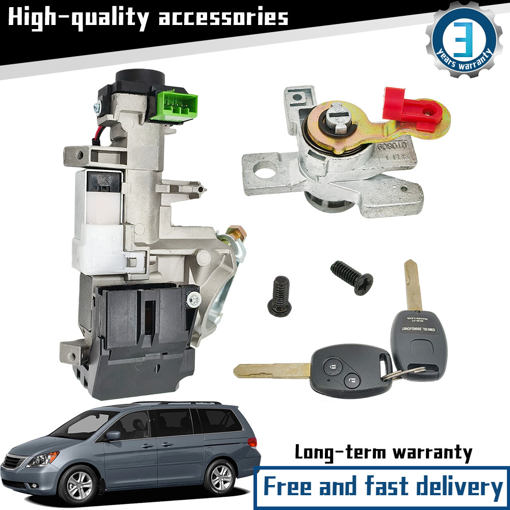 For Honda Odyssey 05-10 Ignition & Door Lock Cylinder Switch Assembly With 2Keys