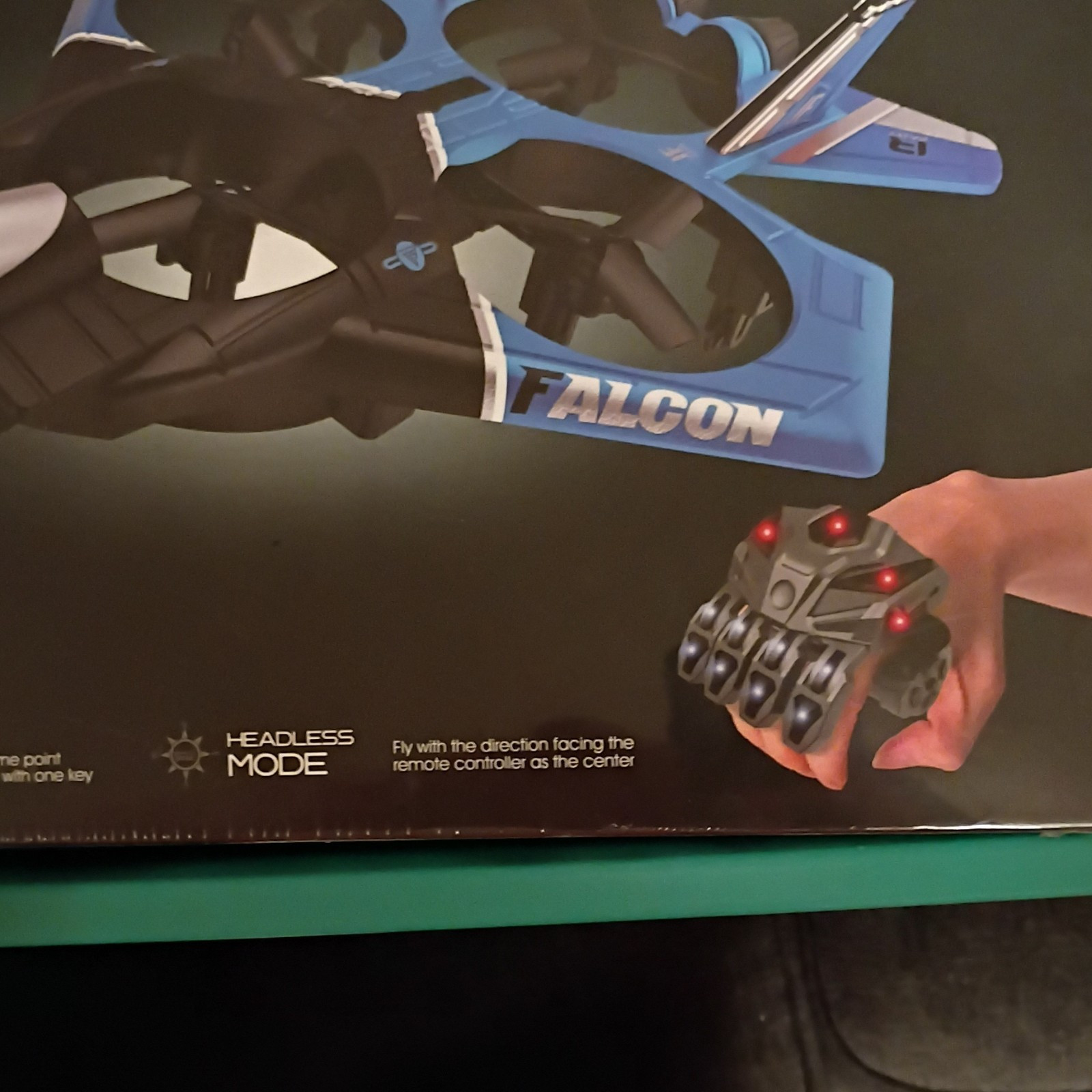 Falcon Electric Quadcopter Drone Headless Mode RC Blue/Black