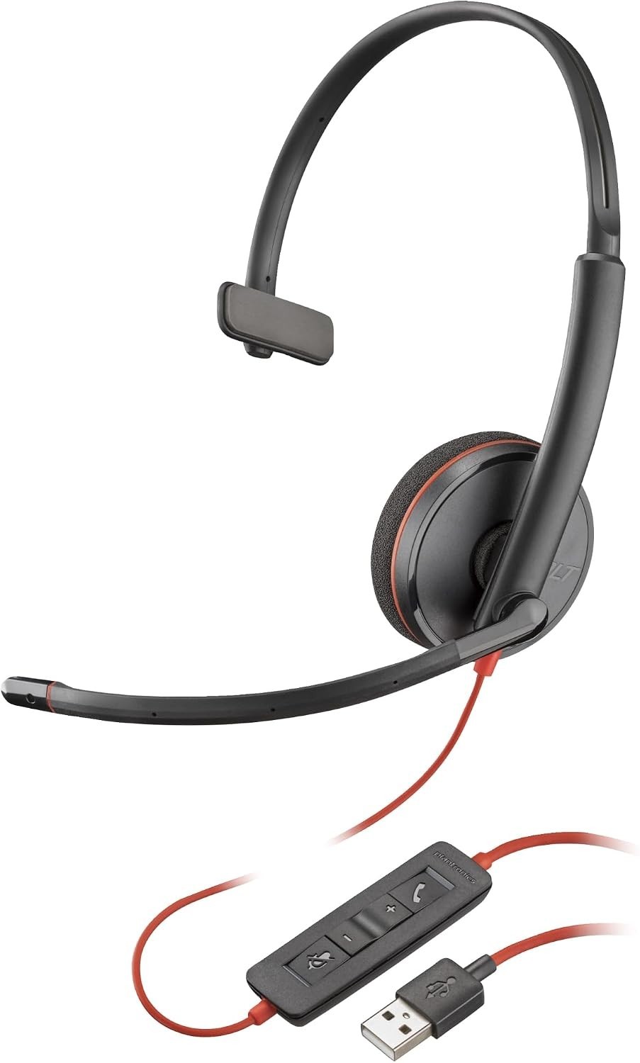 Plantronics Blackwire 3210 USB-A Over The Ear Headsets DAMAGED PACKAGE