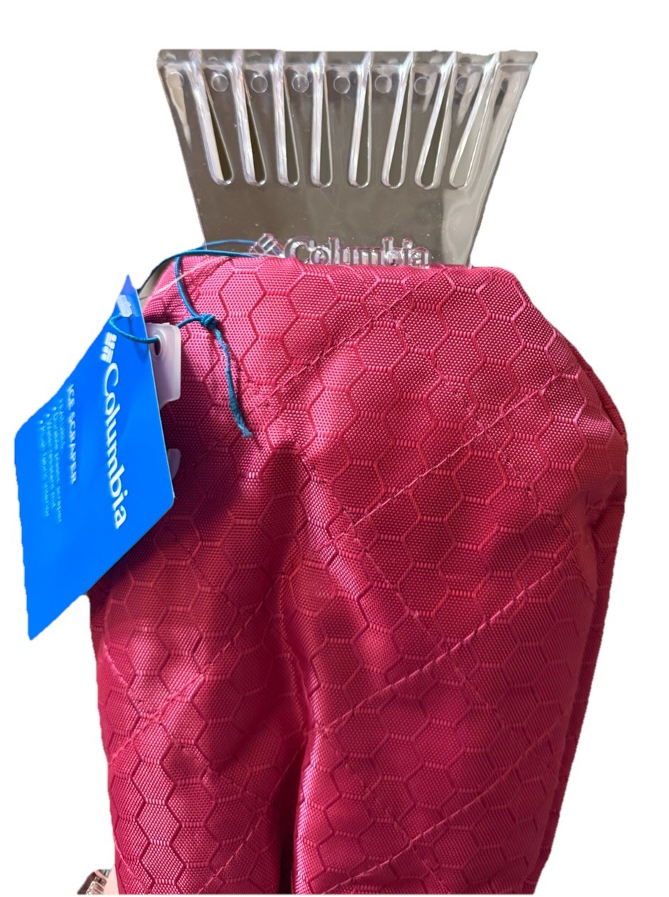 Columbia Ice Scraper Mitt Pink Insulated Waterproof Windshield Snow Brush NWT