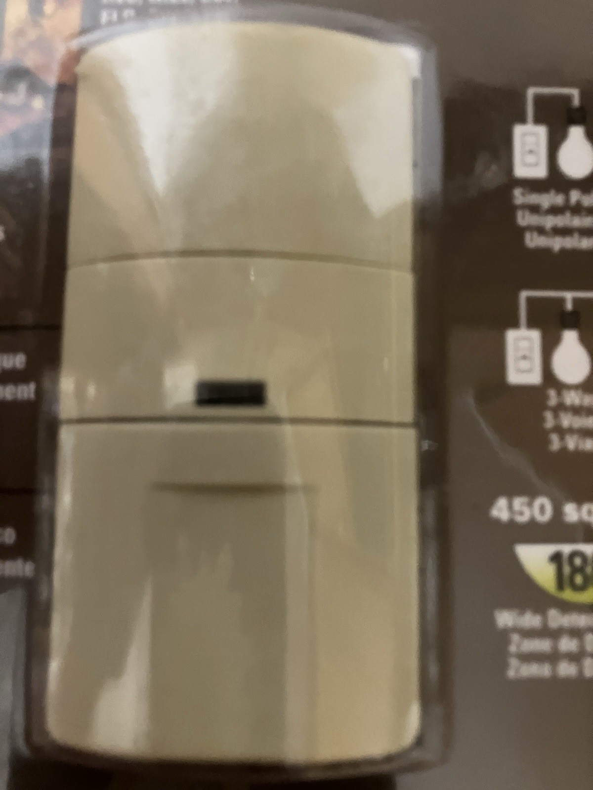 Light Switch Occupancy Sensor Auto Enter On Exit Off Ivory color
