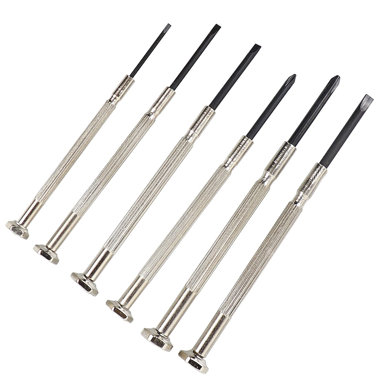 6 PCS Precision Screwdriver Sets, Eyeglass Repair Kit Screwdriver, Mini Black