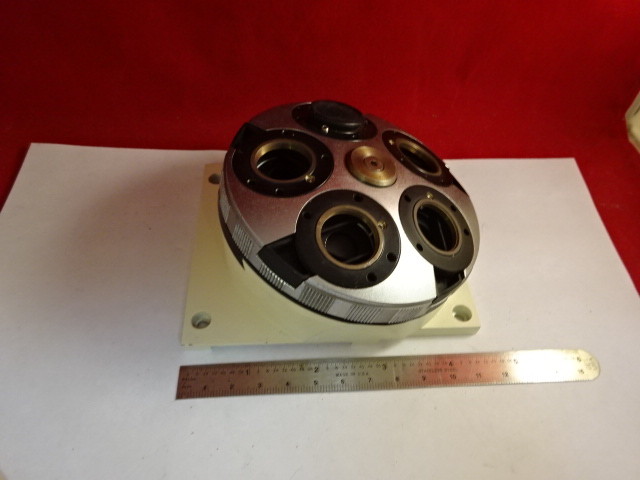 ZEISS GERMANY NOSEPIECE MICROSCOPE PART WITHOUT OPTICS AS IS &4B-A-07