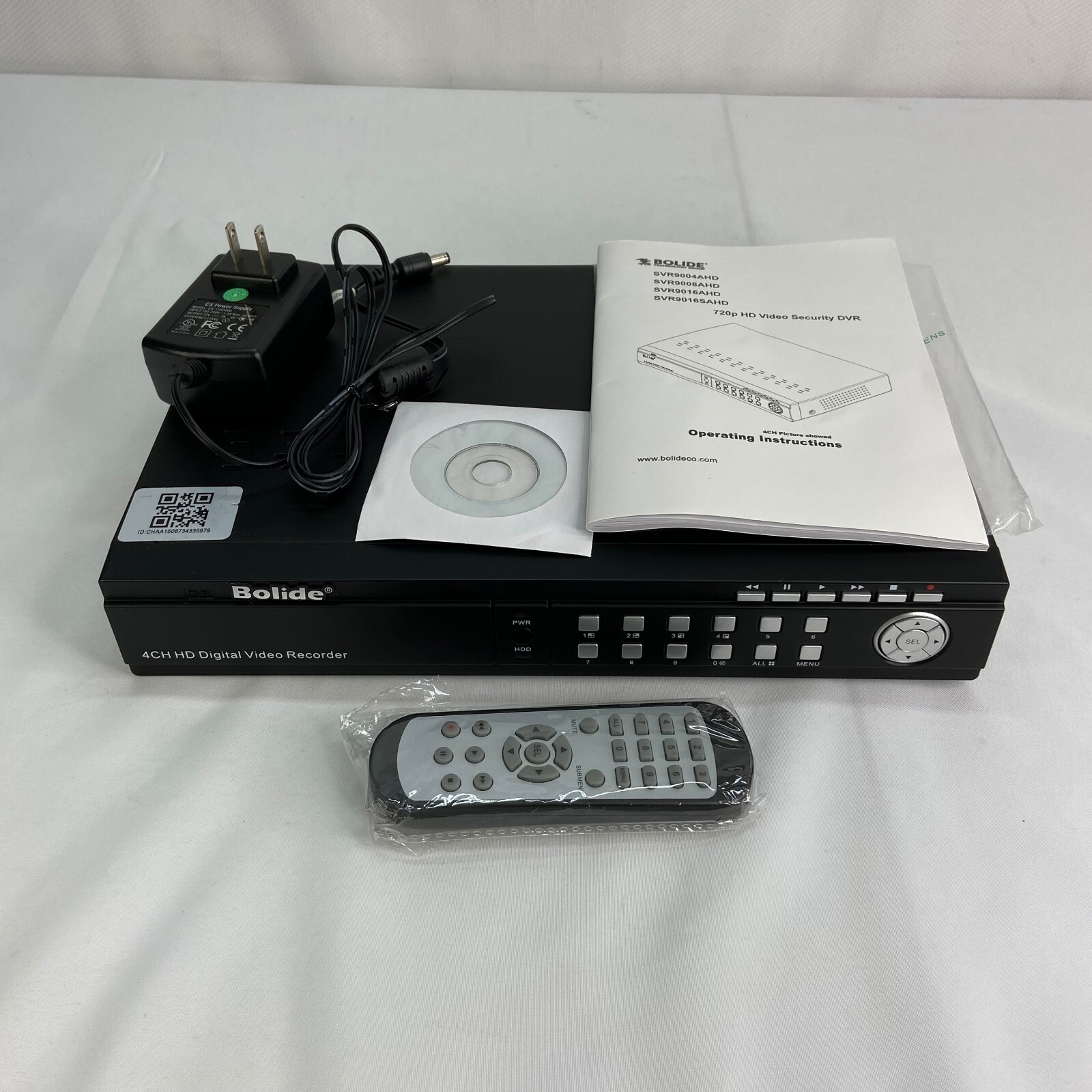 Bolide 4CH HD Digital Video Recorder DVR  1TB HDD SVR9004AHD - HDMI and VGA
