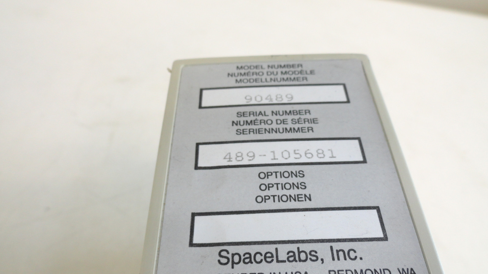 SpaceLabs Model 90489 Module