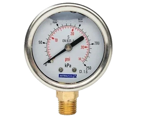 Astral Hurlcon ZX, ZCF and ZTP Filters Pressure Gauge