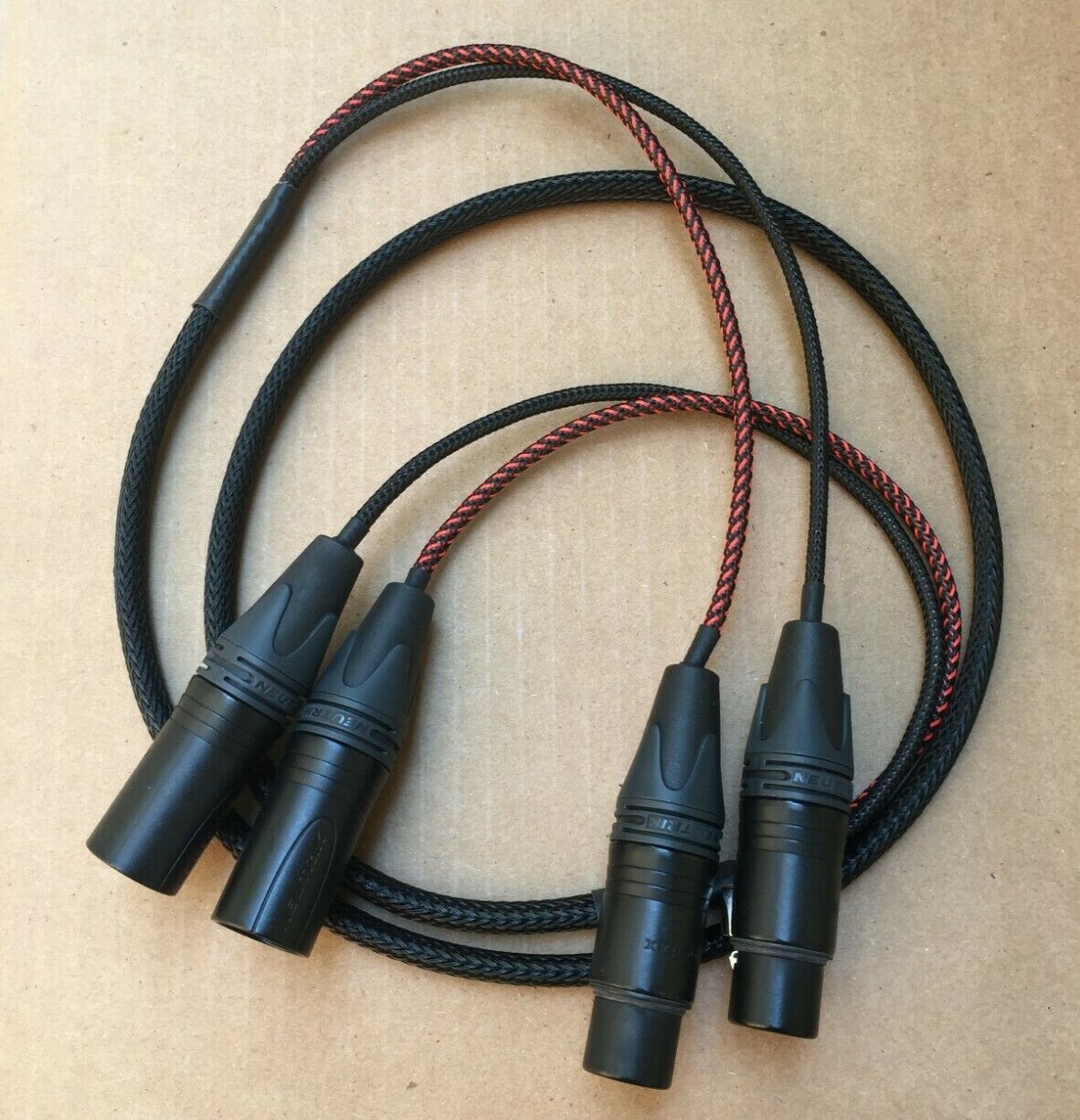 1'FT to 8FT Mogami Cable 2 Channel Snake Gold Neutrik XLR Female to XLR Male