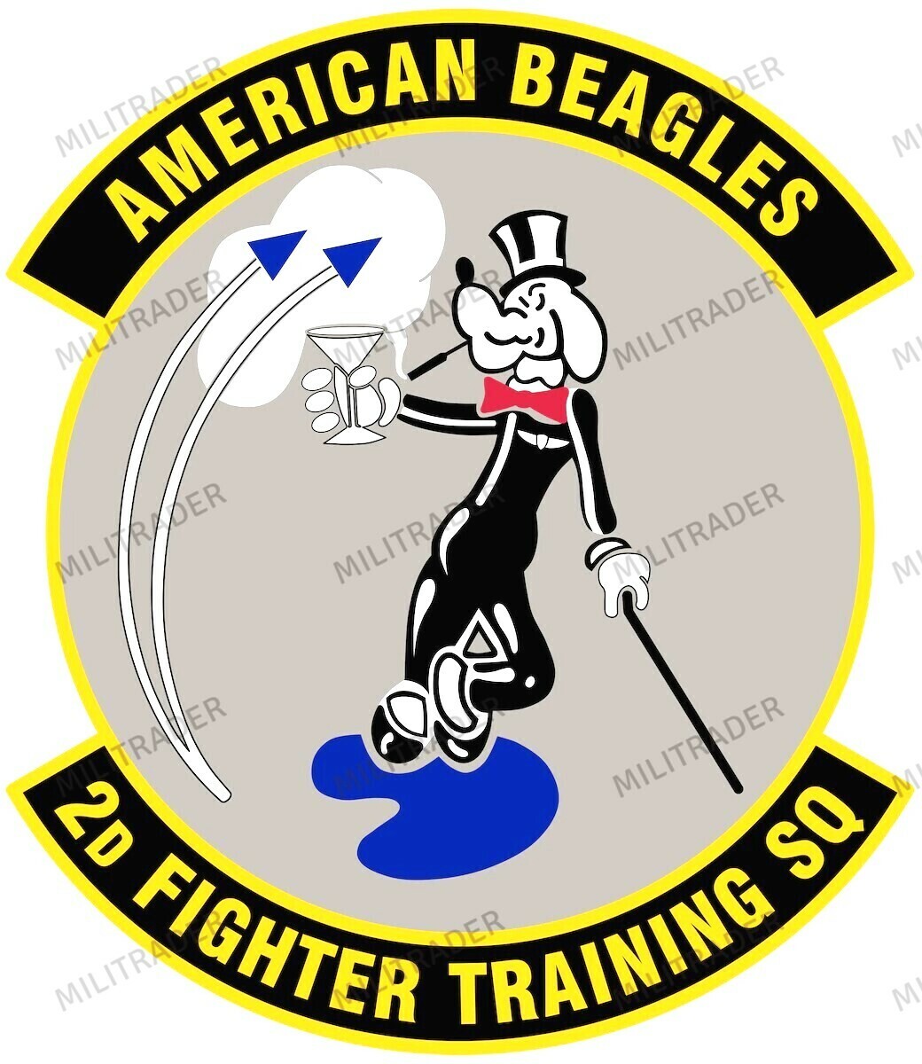 USAF 2nd Fighter Squadron Self-adhesive Vinyl Decal