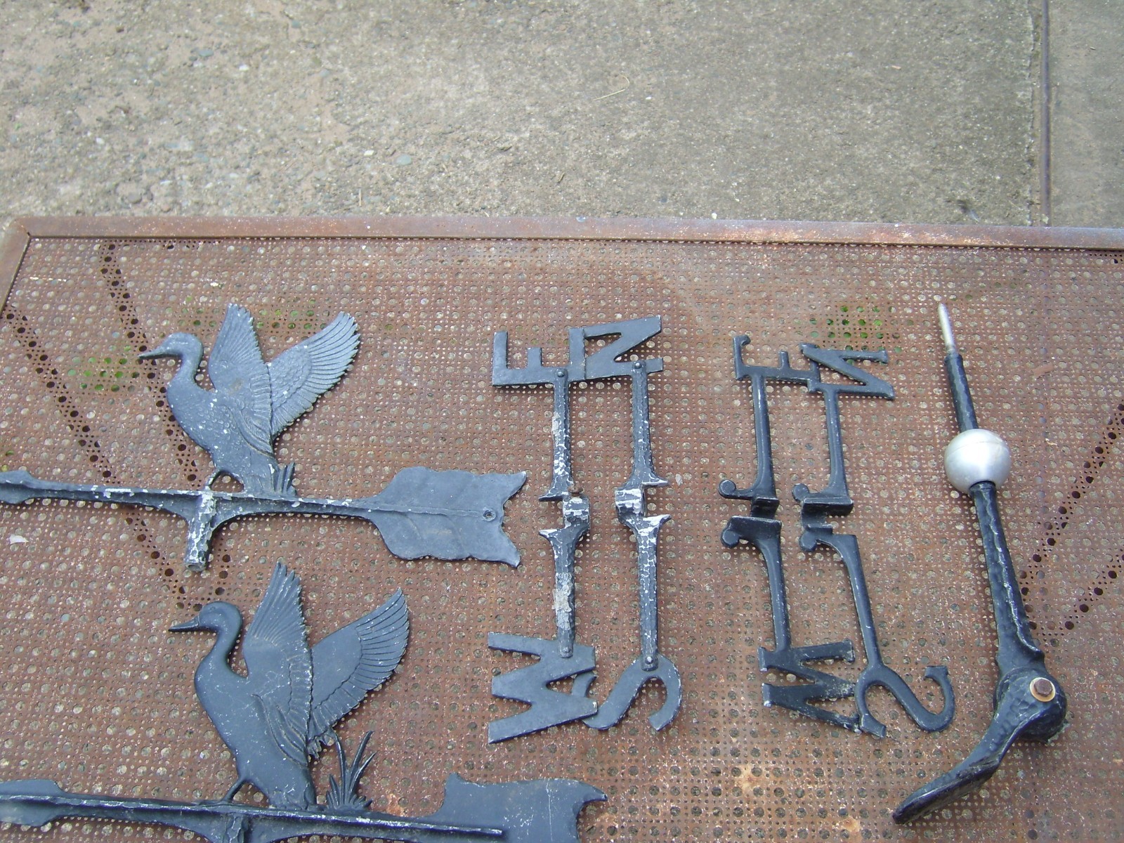 2 Weathervane Duck parts,  enough parts for two weathervane, NO BOTTOMs