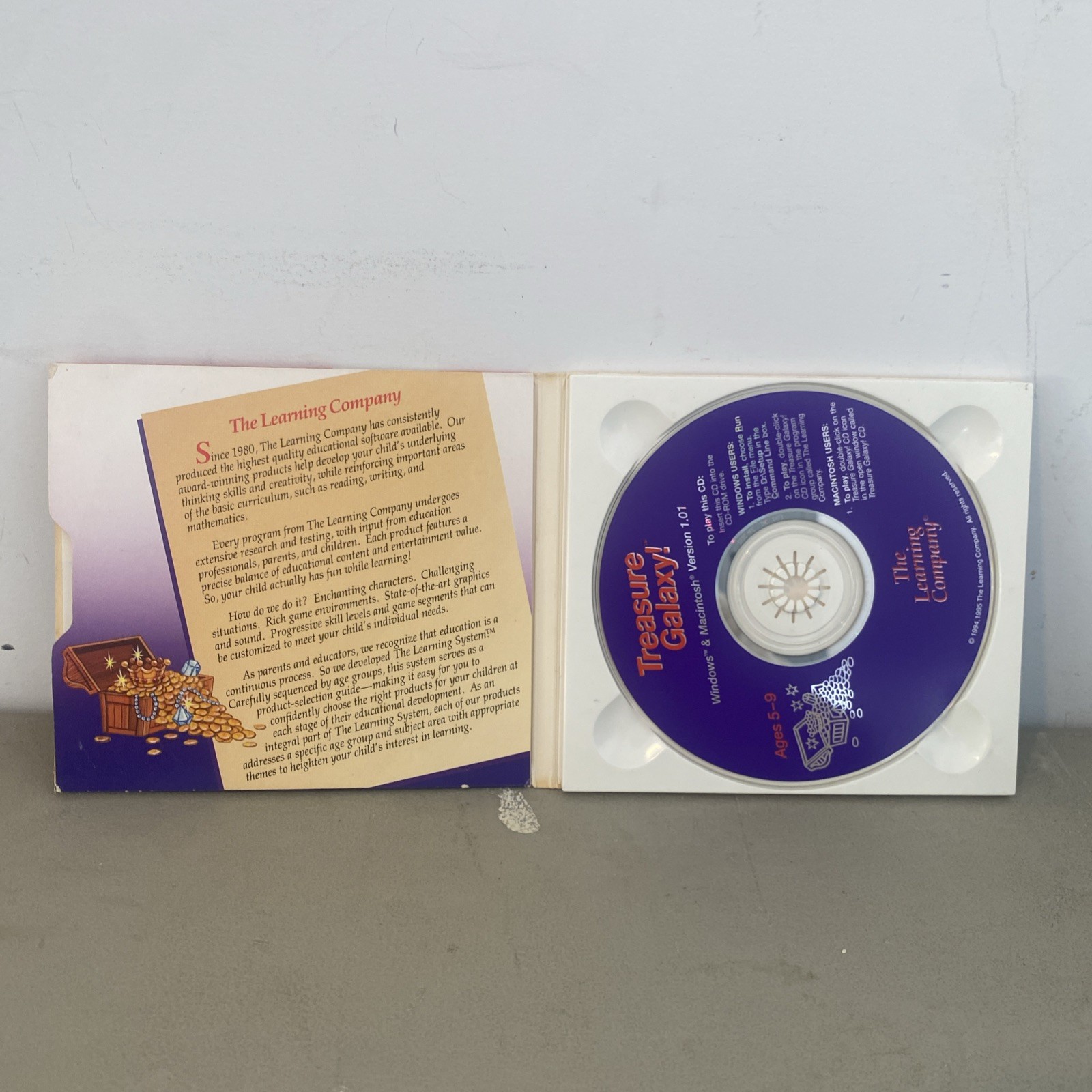 Treasure Galaxy! PC MAC CD kids learn math measurement fractions geometry game!