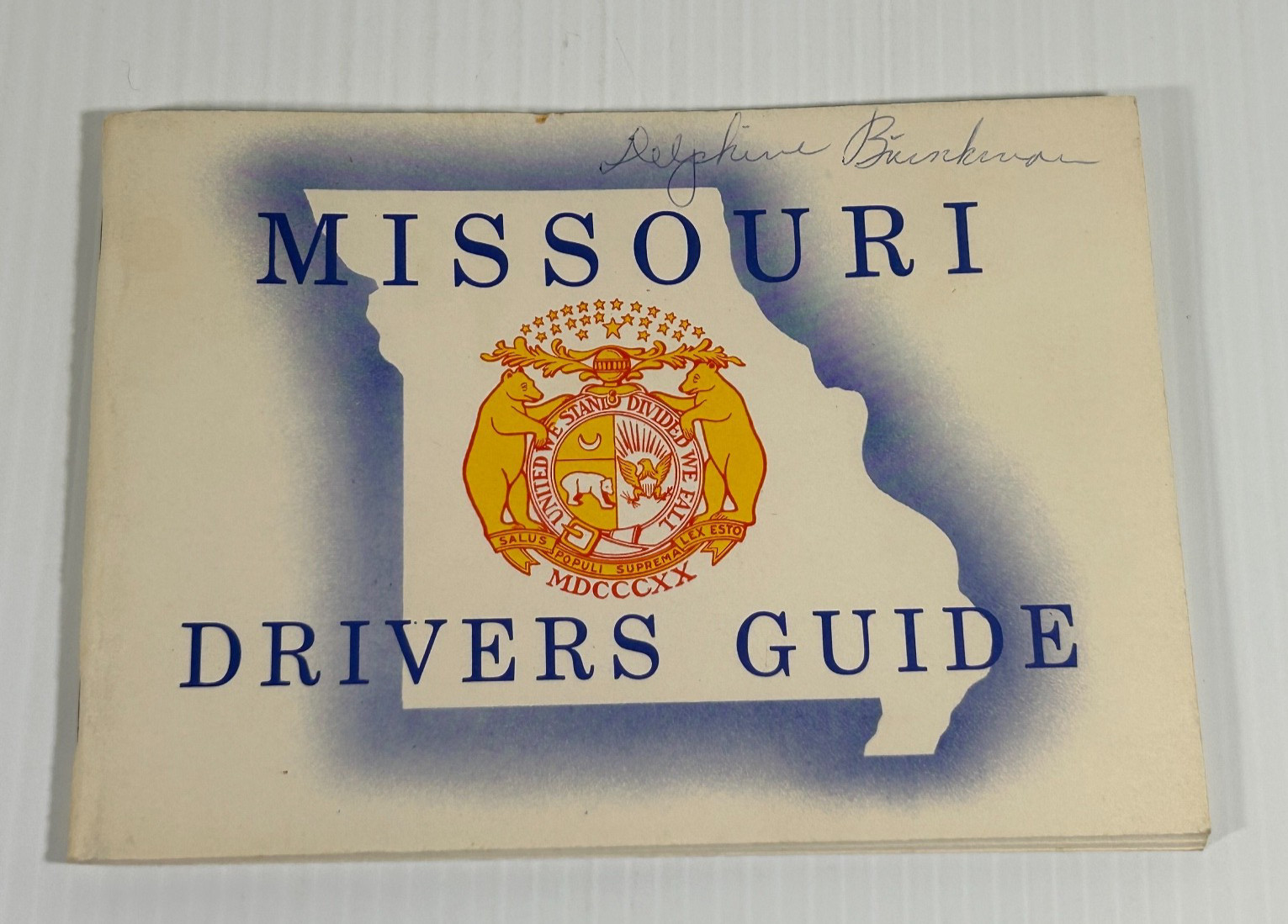 Missouri Drivers Guide Manual  Vintage c1952 Excellent Condition