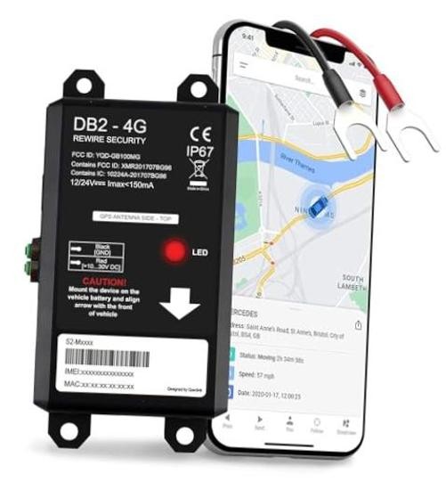 DB2-4G GPS Tracker for Vehicles – Real-Time Vehicle Tracking Device for Car,