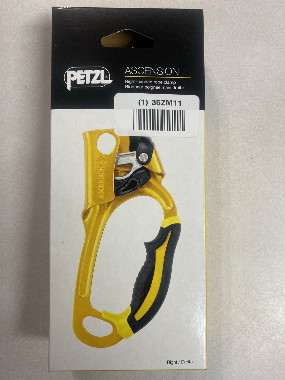 Petzl B17ARA Ascension Right Handed Rope Clamp New In Box