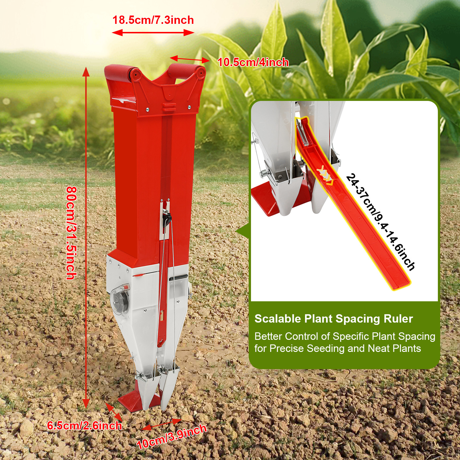 Manual Vegetable Seeder Handheld Garden Planter Tool Corn Peanut Seed Fertilizer