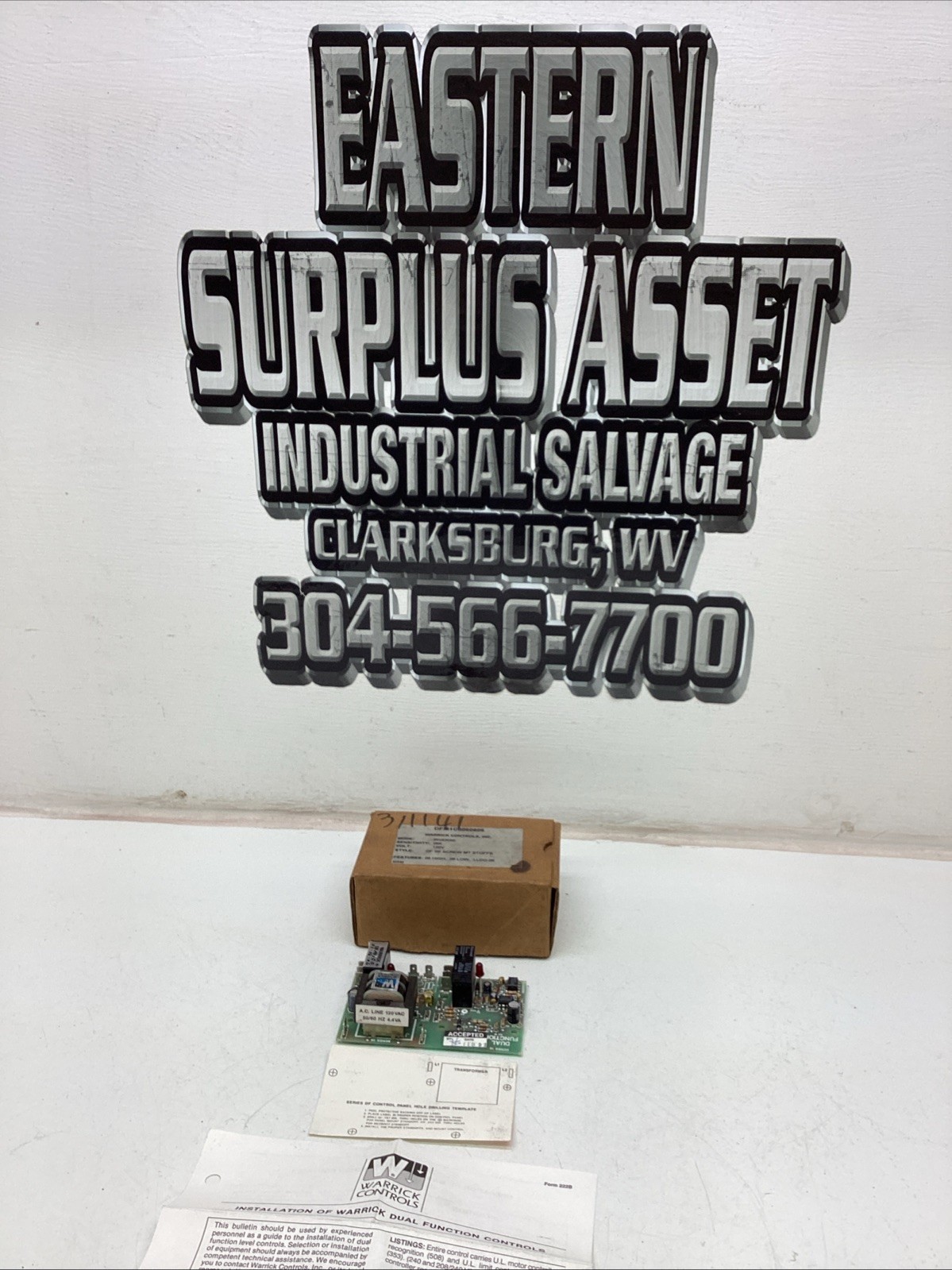 Warwick Controls DFM1C0060606 Dual Function Control PCB NIB