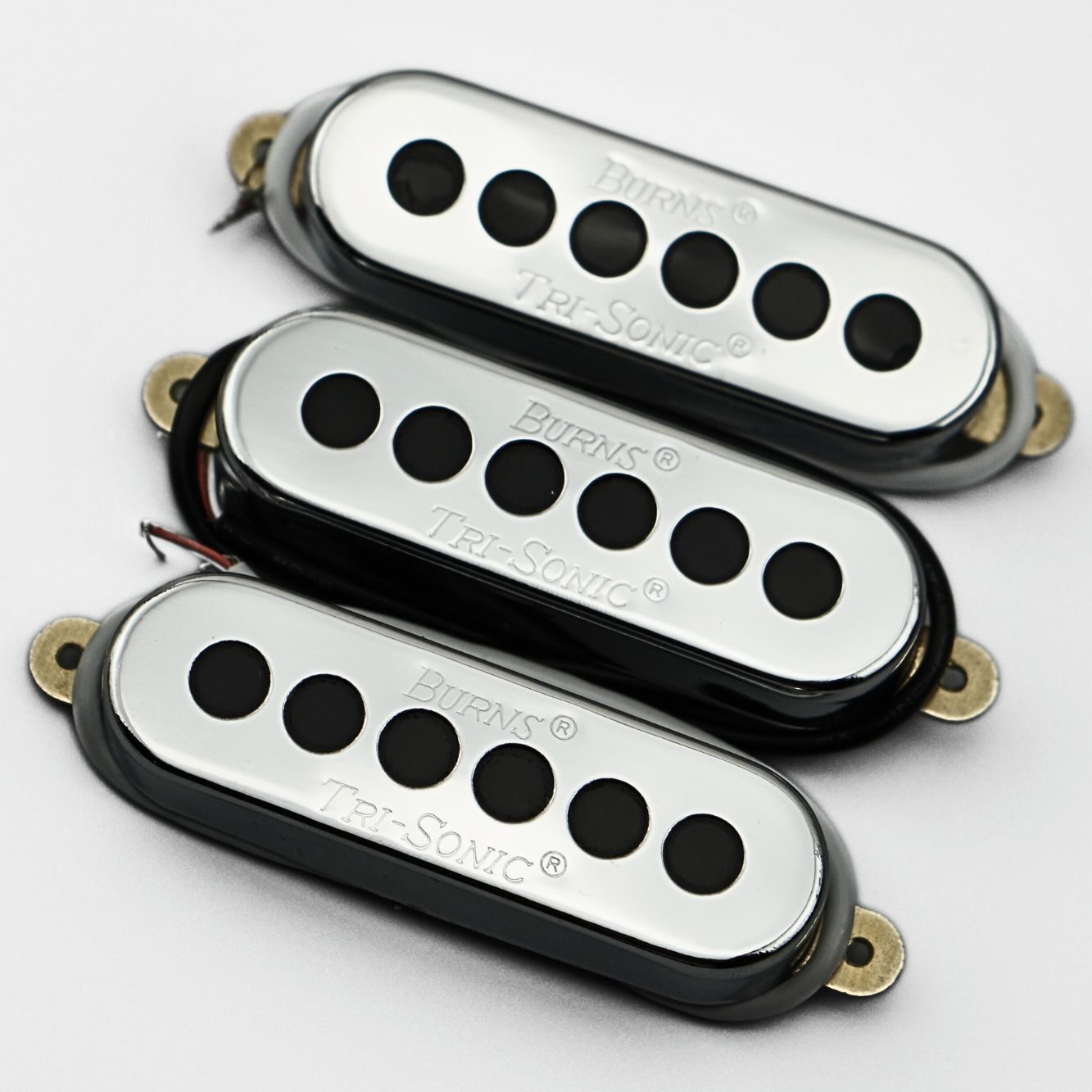 1 Set Original Genuine Burns Tri-sonic Single Alnico Pickups For Electric Guitar
