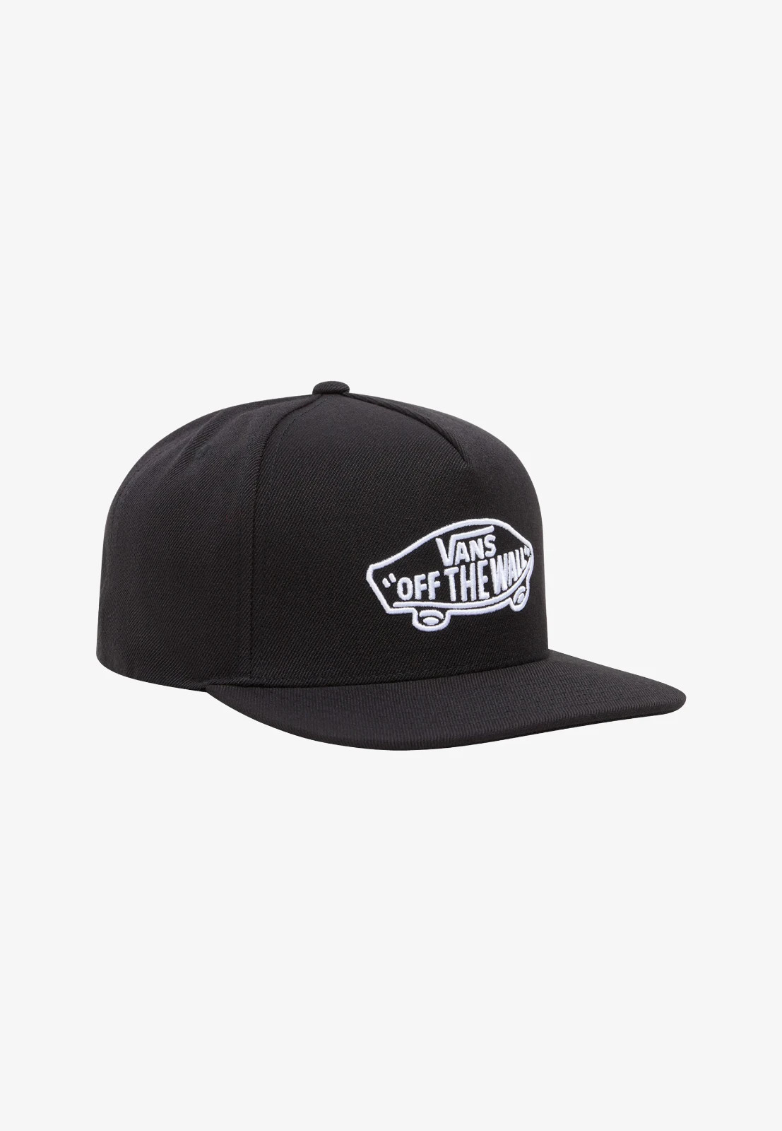 VANS Snapback Hat Mens One Size Classic Embroidered Logo Black White BRAND NEW!
