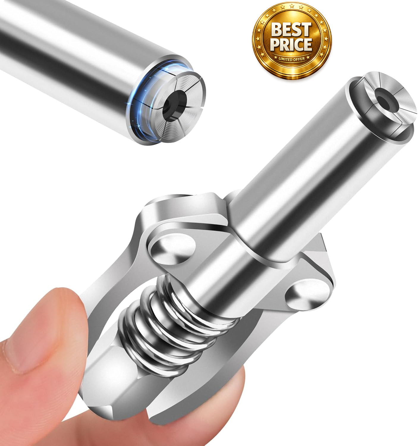 Grease Coupler Tips - Lock n Lube, Leak Proof 12000 PSI, Dual Handle, for 1/8" N