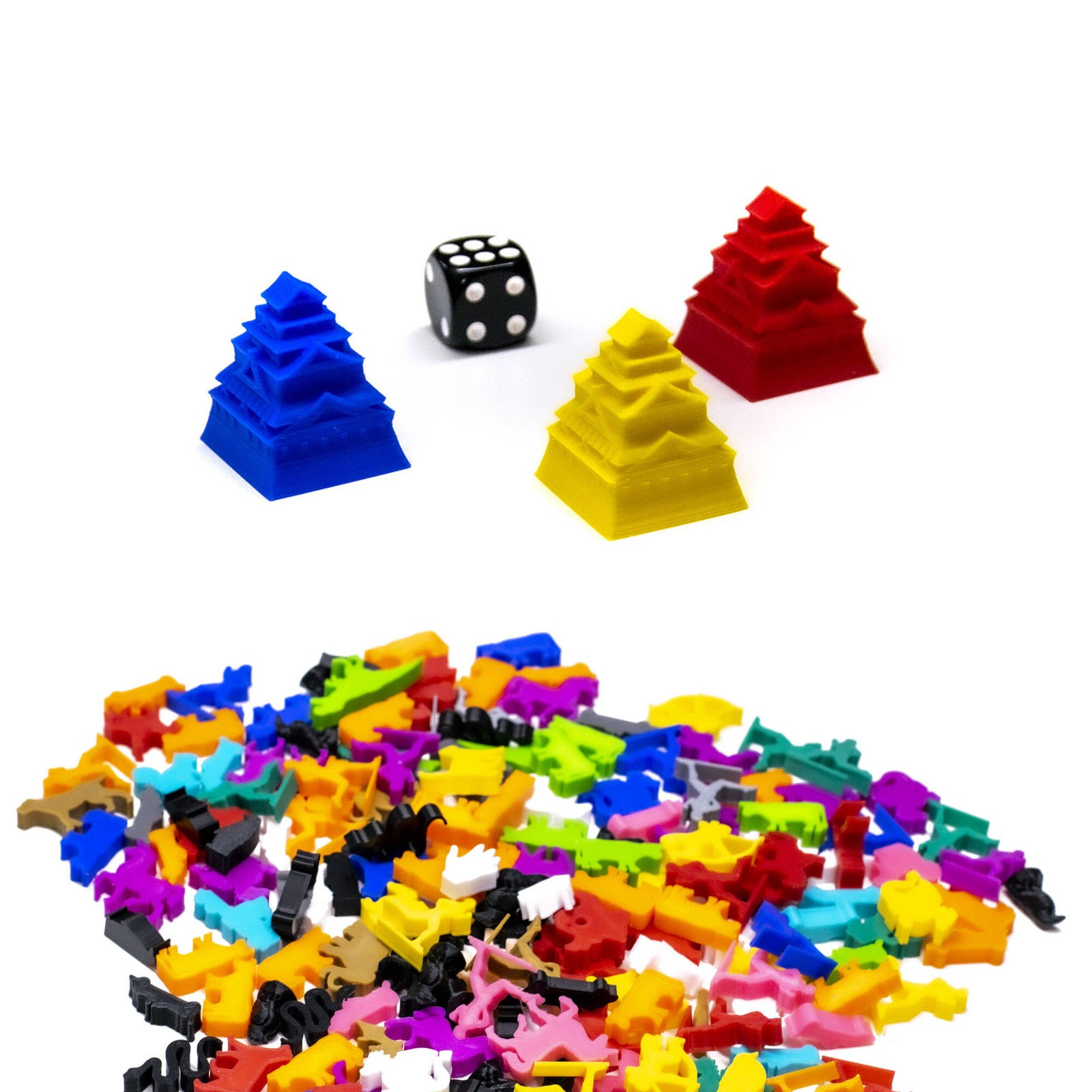 Stackable Japanese Castle Miniature for Board Games - Board Game Accessory Piece