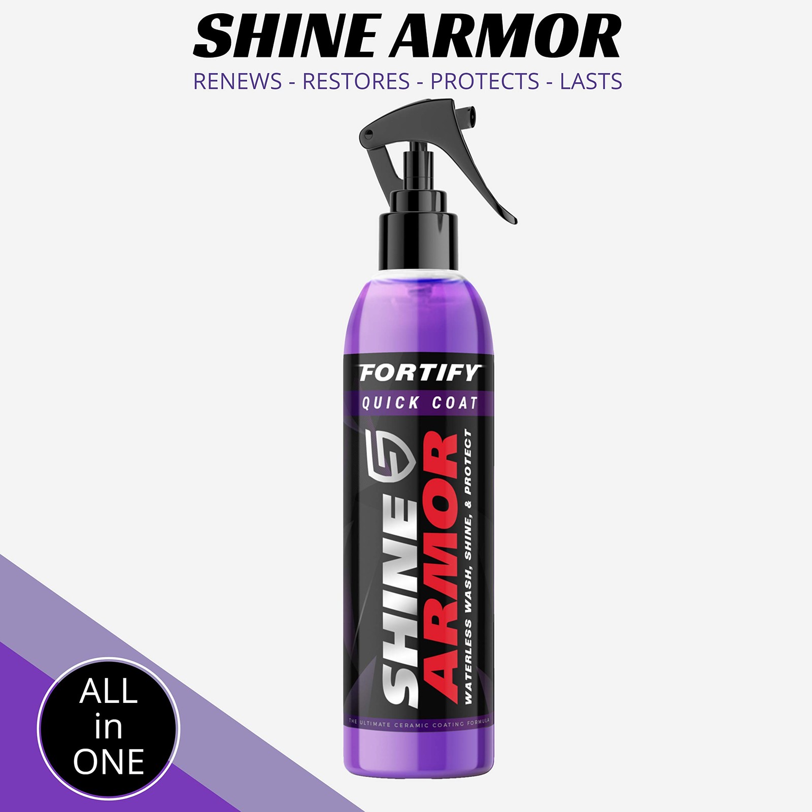 SHINE ARMOR Fortify Quick Coat High Performance Ceramic Coating, 2 Piece Set