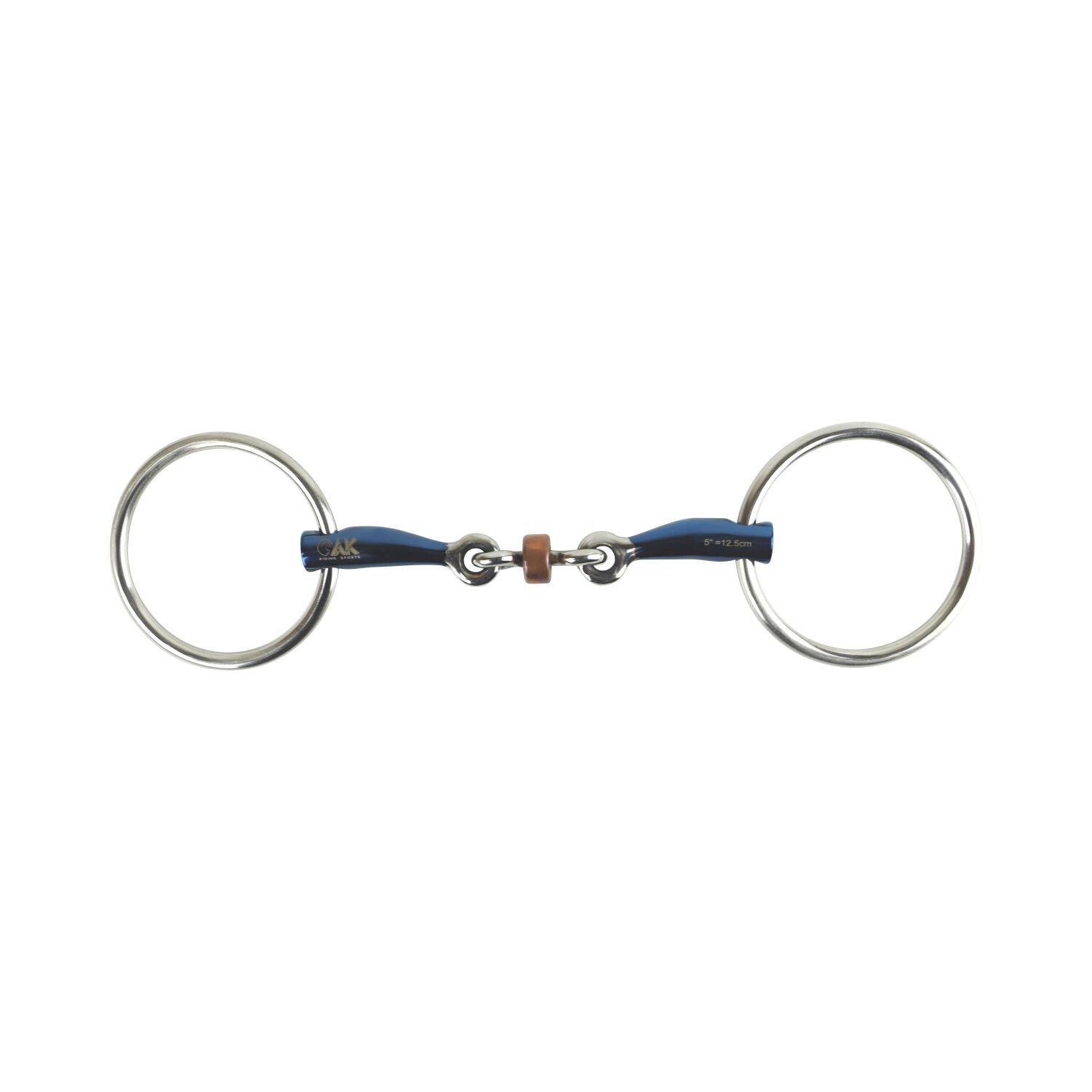 AK Loose Ring Double Jointed Lozenge with Cooper Roller Horse Riding Bits