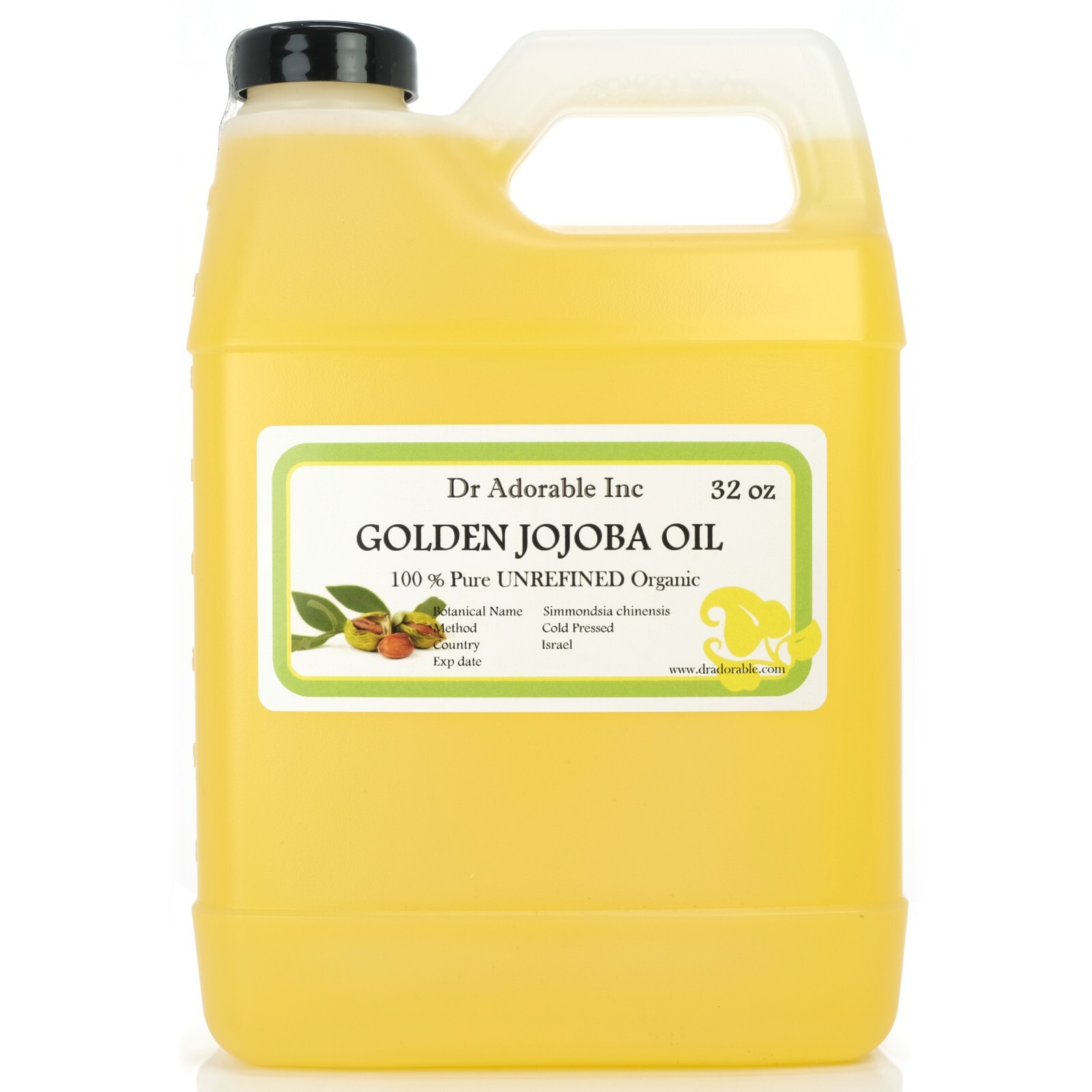 Jojoba Oil Golden Unrefined Organic Pure from 4 oz up to 7 Lb Free Shipping