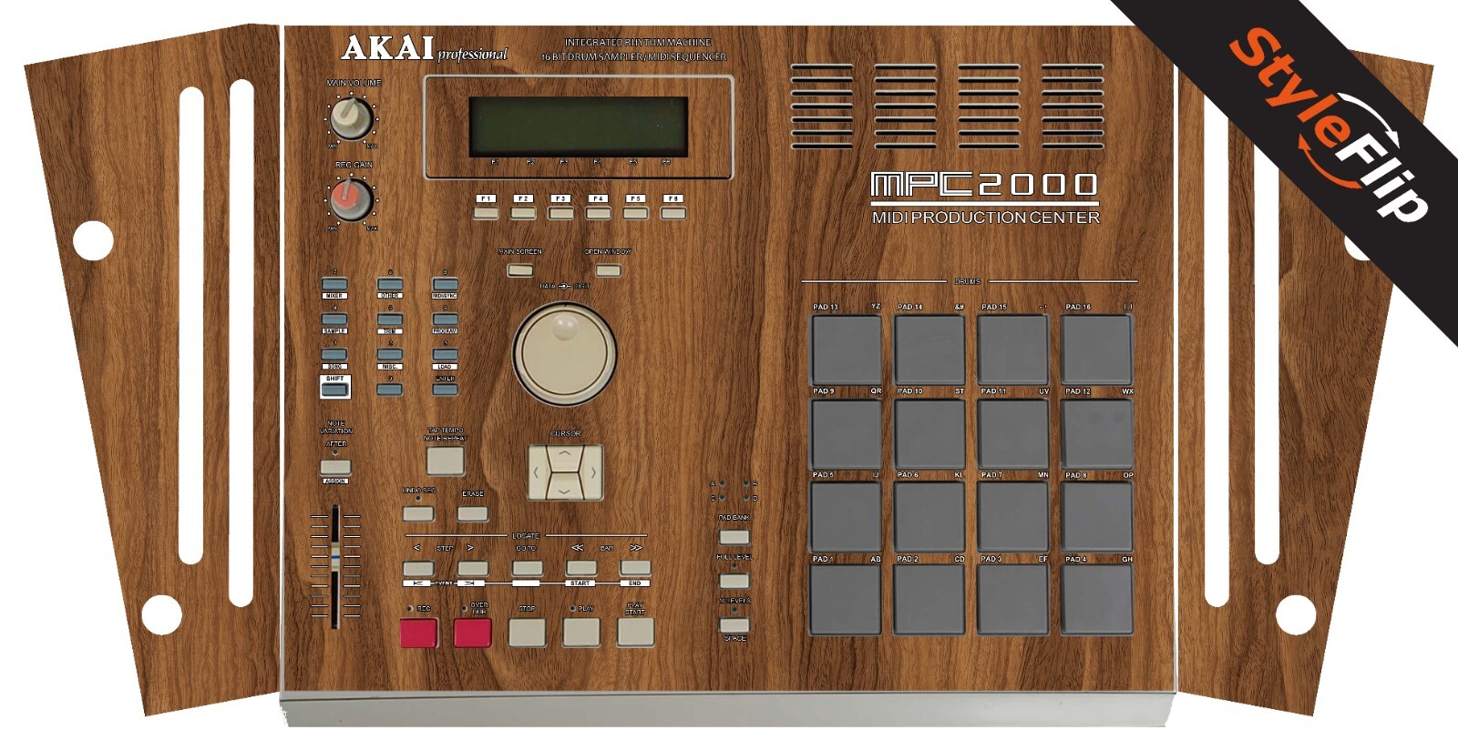 Akai MPC-2000 Skin | Wood 2 | Protective Decal | StyleFlip Skins