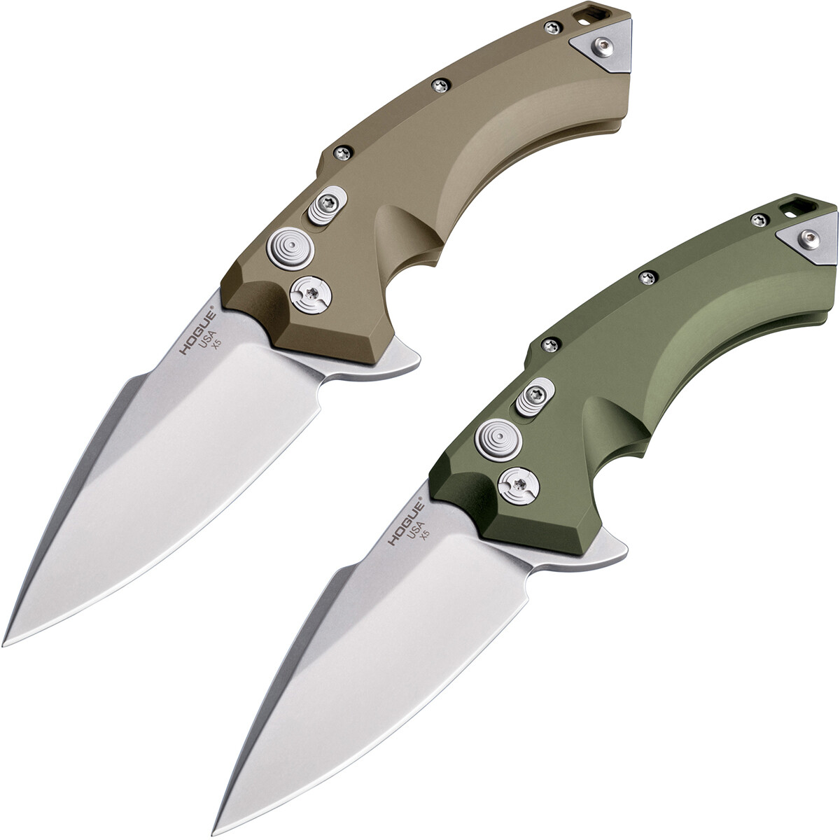 Hogue X5 Manual Flipper 4" Spear Point Blade Knife