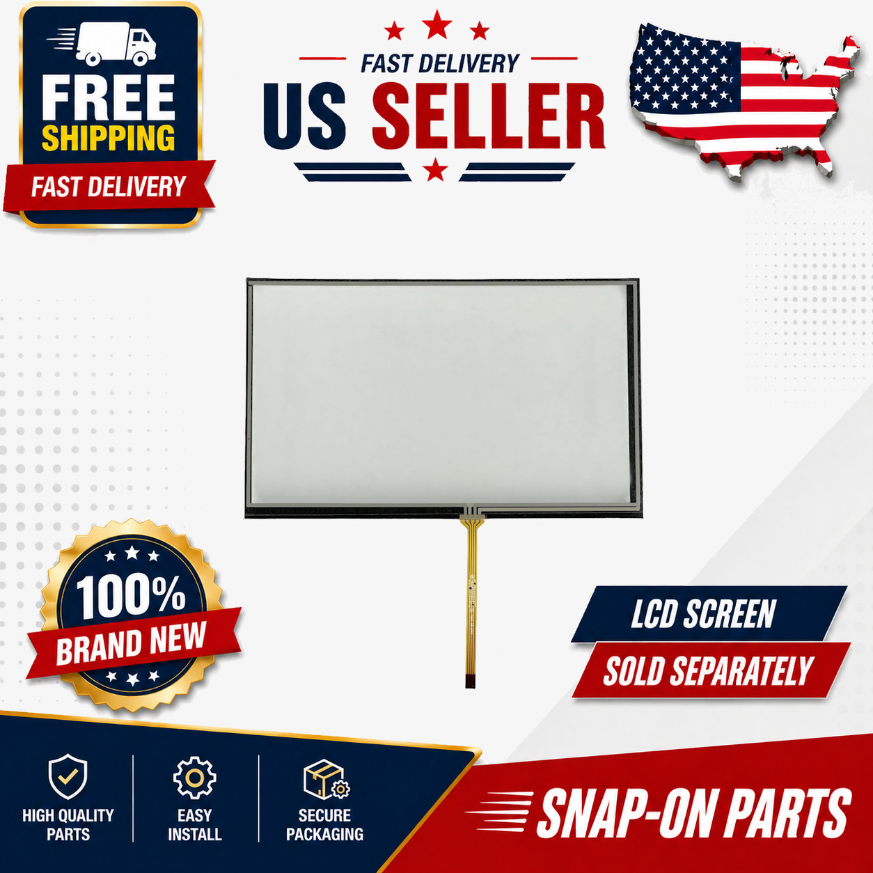 Snap-On SOLUS Edge EESC320 Outer Glass Touch Screen Digitizer Replacement No LCD