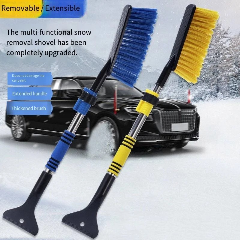Car Snow Brush & Ice Scraper Windshield Cleaner Ergonomic Foam Handle
