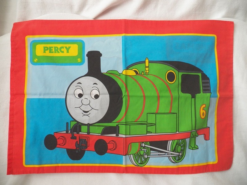 Thomas The Train Pillowcase double sided Percy on reverse 29X20 Vtg 2006 Gullane