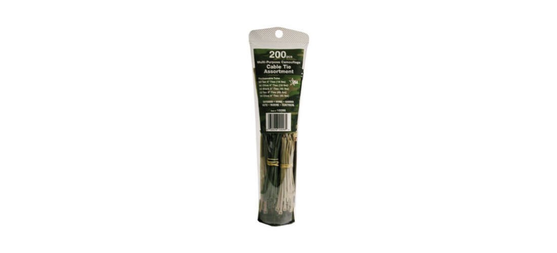 Gardner Bender 10097UVL BLK CABLE TIE ASSORTMENT 200PK Black - pack of 200